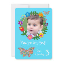 Niedliche Schmetterlingsparty Blume Jungen Geburts