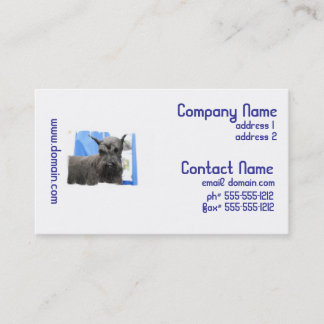 Niedliche Schnauzer-Geschäfts-Karten Visitenkarte