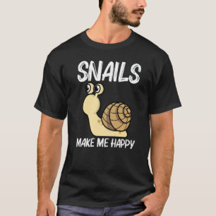 Niedliche Schnecke für Männer Süßwasserjacke T-Shirt