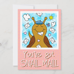Niedliche Schnecke Sie haben Mail Gruß Got Karte