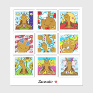 Niedliche Schnecke Sommer 2025 Tiny Art Serie Aufkleber