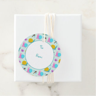 Niedliche Schnecken, Schmetterlinge und Libellen Geschenkanhänger