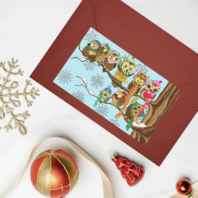 Niedliche Schneeflocken Rechteckiger Aufkleber (Von Creator hochgeladen)