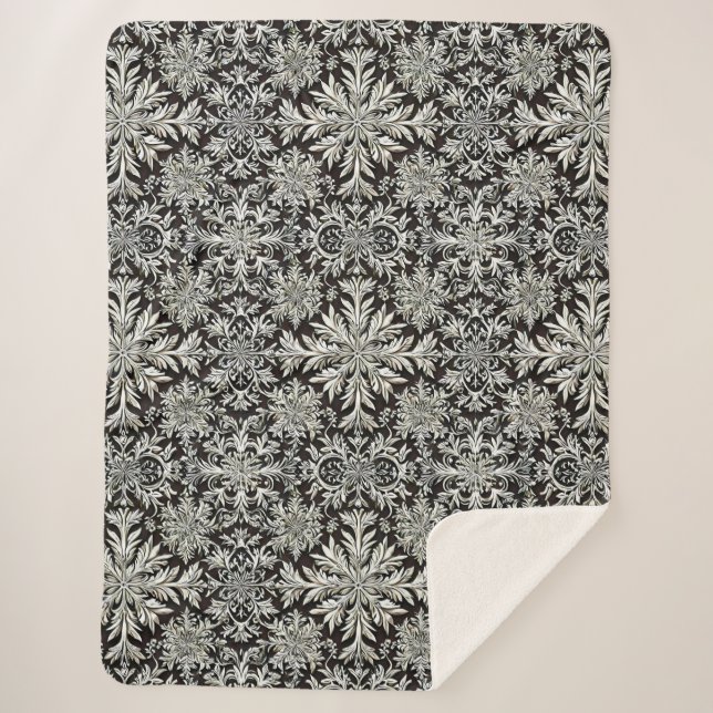 Niedliche Schneeflocken Sherpadecke (Vorderseite)