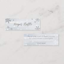 Niedliche Schneeflocken Winterdusche Windeln Winde