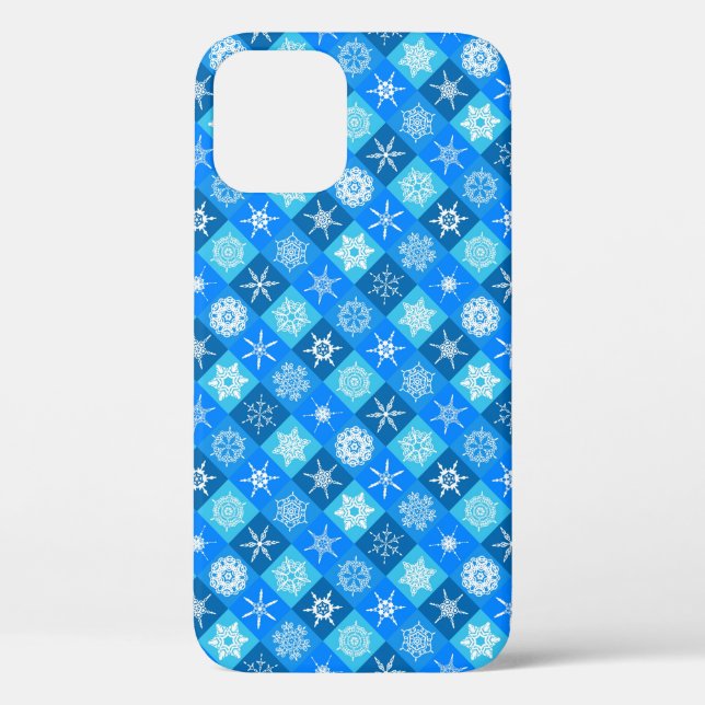 Niedliche Schneeflockenmuster Case-Mate iPhone Hülle (Rückseite)