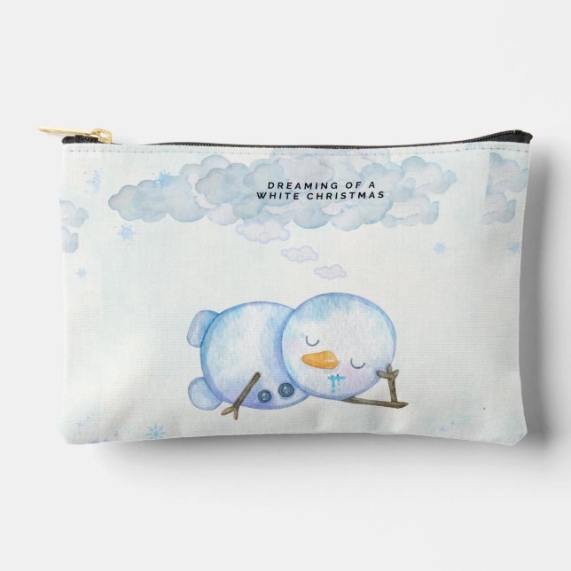 niedliche Schneemobil-Handtasche Zubehörtasche (Vorderseite)