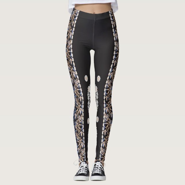 Niedliche, schneit- und flare Leggings | Gemütlich (Vorderseite)