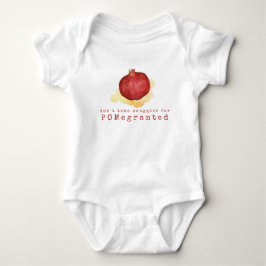 Niedliche Schnürsenkel Pomegranat Frucht Pub Baby Strampler