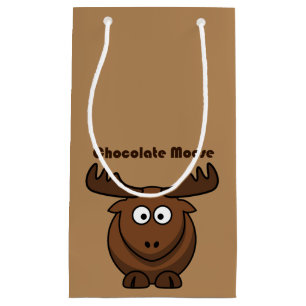 Niedliche Schokolade Elche Funny Joke Cartoon Puff Kleine Geschenktüte
