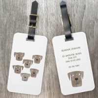 Niedliche Schokolade Labrador Retriever Dog Art Cu