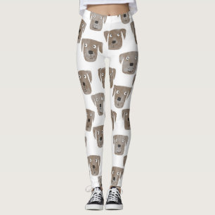 Niedliche Schokolade Labrador Retriever Dog Muster Leggings