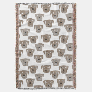 Niedliche Schokolade Labrador Retriever Dog Waterc Decke