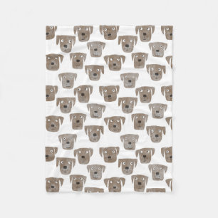Niedliche Schokolade Labrador Retriever Dog Waterc Fleecedecke