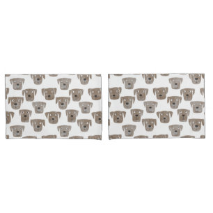 Niedliche Schokolade Labrador Retriever Dog Waterc Kissenbezug