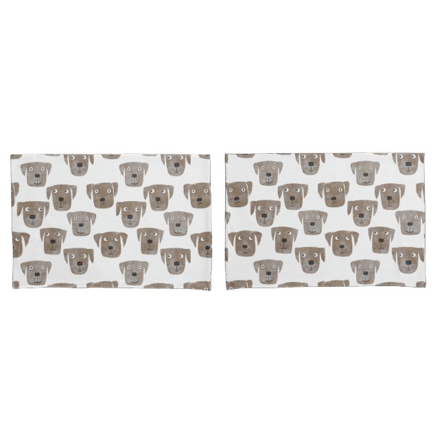 Niedliche Schokolade Labrador Retriever Dog Waterc Kissenbezug (Vorderseite-Set)