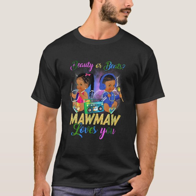 Niedliche Schönheit oder Beat Mawmaw Lieben Sie Ge T-Shirt (Vorderseite)