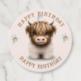 Niedliche schottische Kuh Geschenkanhänger