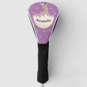 Niedliche Schraffur für Vogel-Strauß-Cartoon Golf Headcover