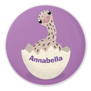 Niedliche Schraffur für Vogel-Strauß-Cartoon Keramikknauf