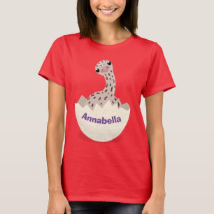 Niedliche Schraffur für Vogel-Strauß-Cartoon T-Shirt
