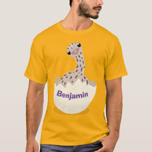Niedliche Schraffur für Vogel-Strauß-Cartoon T-Shirt
