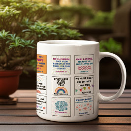 Niedliche Schrift Kinder Gedächtnisbibel Kaffeetasse