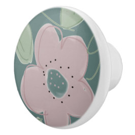 Niedliche Schublade in verblasster Rose und Aquama Keramikknauf