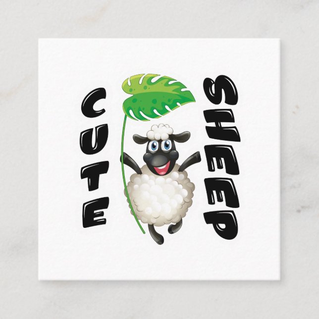 NIEDLICHE SCHUHE QUADRATISCHE VISITENKARTE (Vorderseite)