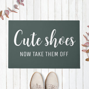 Niedliche Schuhe ziehen sie jetzt ab Funny Fores Fußmatte