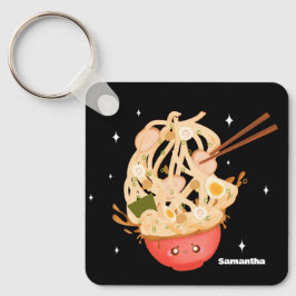 Niedliche Schüssel mit Ramen Electronics Bag Schlüsselanhänger