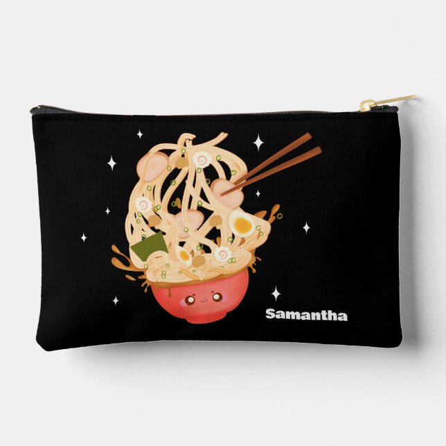 Niedliche Schüssel Ramen Zubehörtasche (Rückseite)