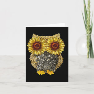 Niedliche Schüssel Sonnenblume Saatblume Hippie So Karte