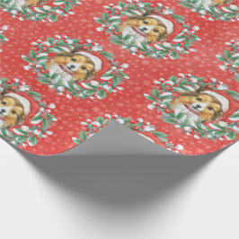 Niedliche Schutzhülle für das Weihnachtskranzpapie Geschenkpapier