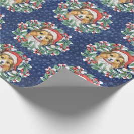 Niedliche Schutzhülle für das Weihnachtskranzpapie Geschenkpapier