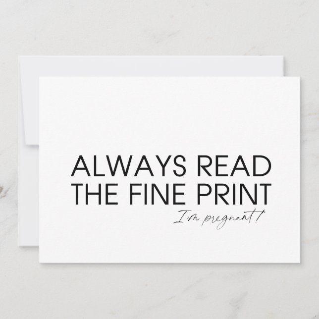 Niedliche Schwangerschaft offensichtliche Eltern,  Karte (Vorderseite)