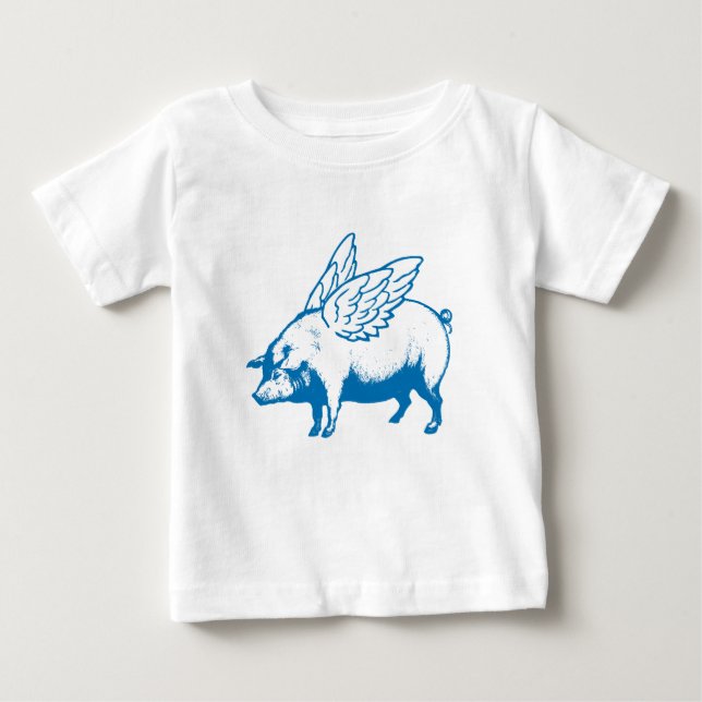 Niedliche Schwänzchen Baby T-shirt (Vorderseite)