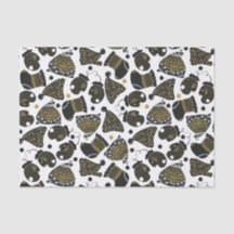 Niedliche Schwarz-Gold-Hasen und Zehn Weihnachten