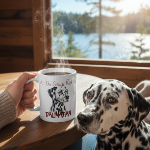 Niedliche Schwarz/Weiß-Hütte mit meinem Dalmatiner Kaffeetasse