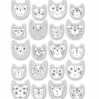 Niedliche Schwarz-Weiß-Katze