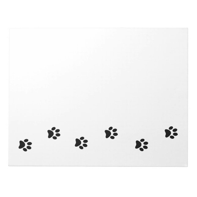 Niedliche Schwarz-Weiß-Pasten und das Leben genieß Notizblock (Vorderseite)