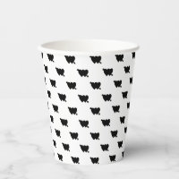 Niedliche, Schwarz-weiße Hühnerherzen Polka dot ch