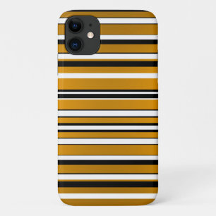 Niedliche Schwarz-weiße Streifen Case-Mate iPhone Hülle