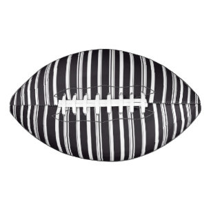 Niedliche Schwarz-weiße Streifen Football