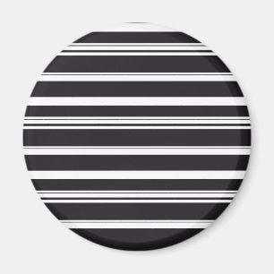 Niedliche Schwarz-weiße Streifen Magnet