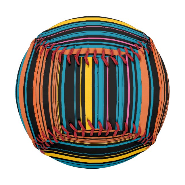 Niedliche schwarzblaue Streifen Baseball (Vorderseite)