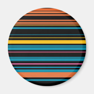 Niedliche schwarzblaue Streifen Magnet