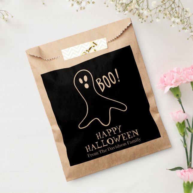 Niedliche Schwarze-Geist-benutzerdefinierte Hallow Geschenktütchen (Versiegelt)