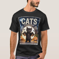 Niedliche schwarze Katze im Bat Kostüm Halloween Z