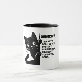 Niedliche schwarze Katze mit viel Spaß Tasse